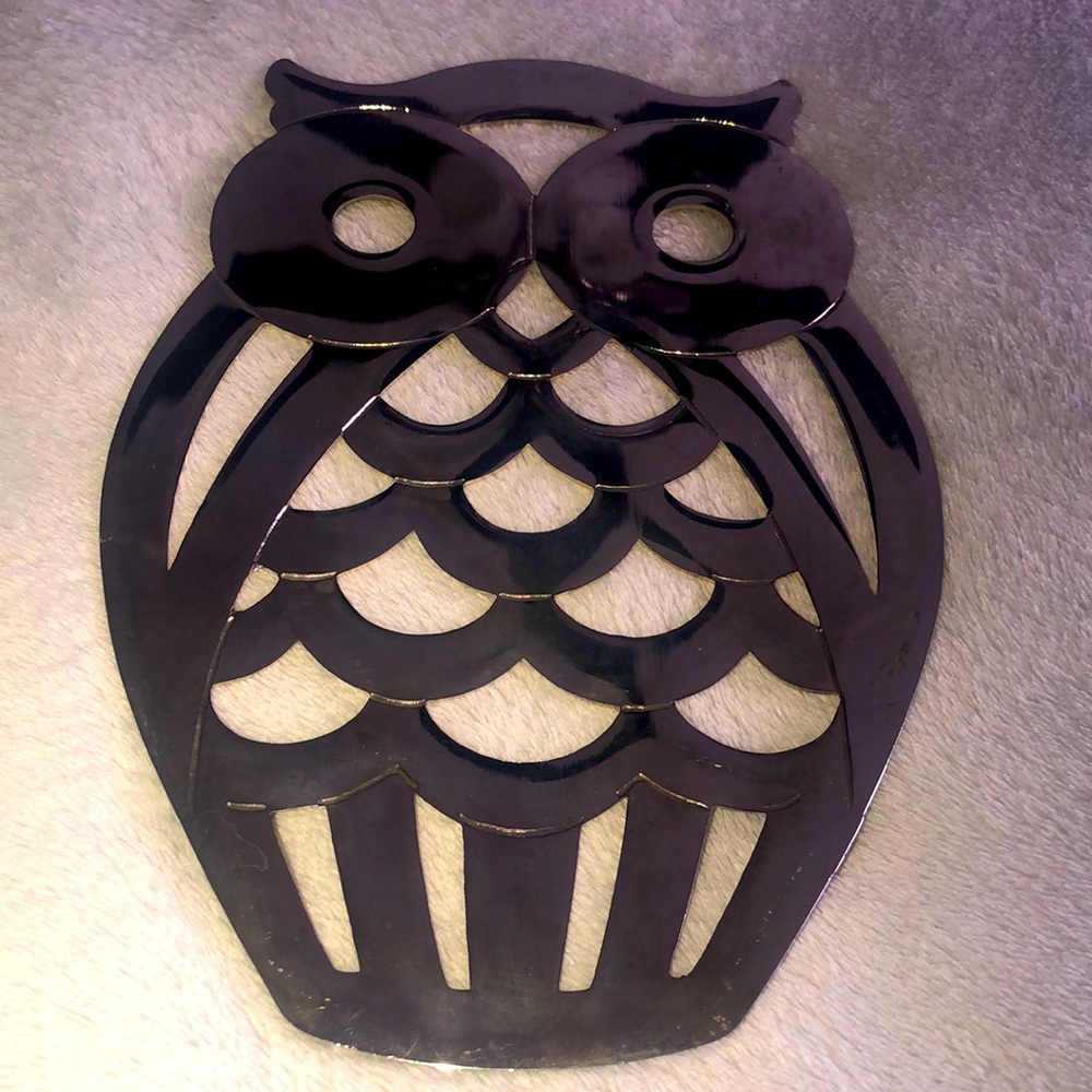 F.B. Rogers‎ Italy Owl Trivet Vintage